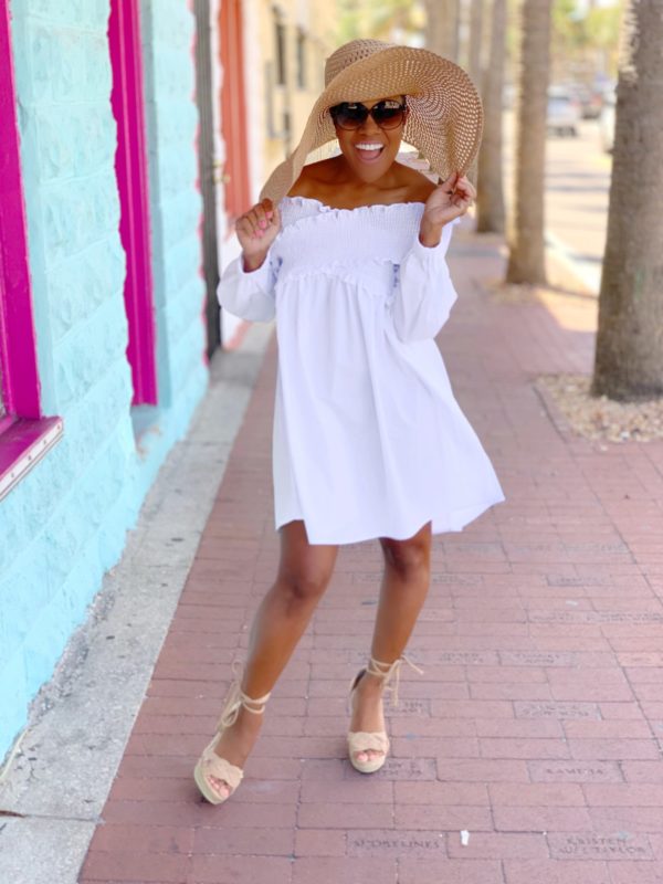 Go With the Flow | Green & Pink Embroidered Tunic Mini Dress Fourth & Jack Go With the Flow | Green & Pink Embroidered Tunic Mini Dress Fourth & Jack