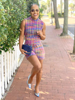 Somewhere Over the Rainbow | Multicolor Woven Sleeveless Romper