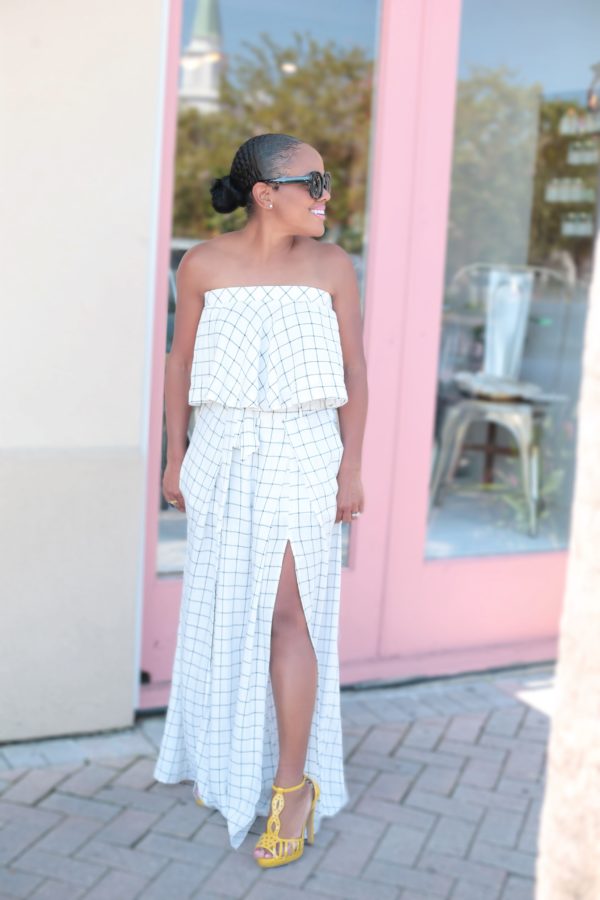 Checked at the Door| Black & White Check Flowy Pants Set